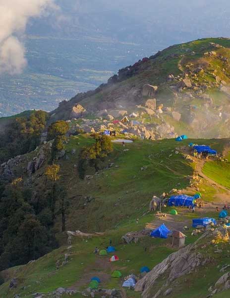Triund trekking mountain