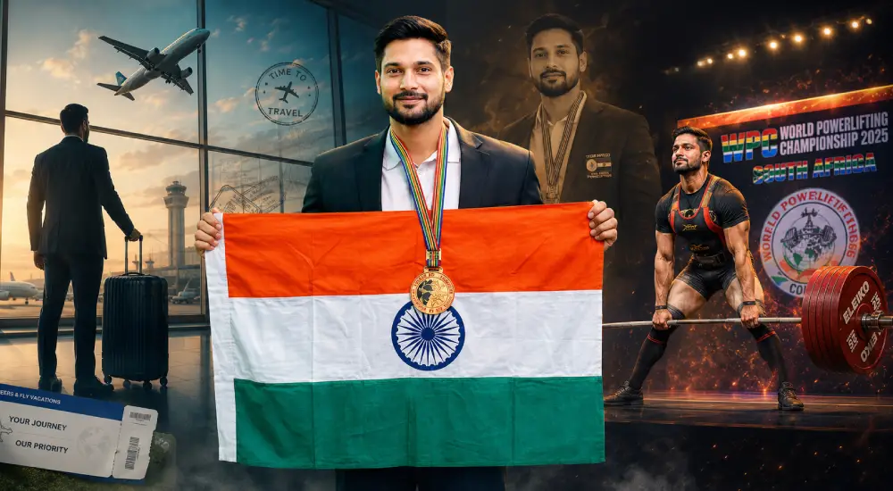 Gurjeet Judge representing India in international powerlifting while combining his journey as a travel entrepreneur and athlete